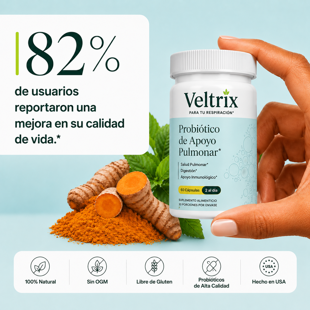 Veltrix™ Probiótico Respiratorio Para Flemas