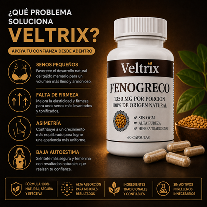 Veltrix™ Suplemento Para Senos Más Llenos y Firmes