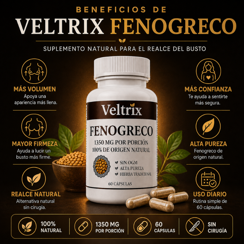 Veltrix™ Suplemento Para Senos Más Llenos y Firmes