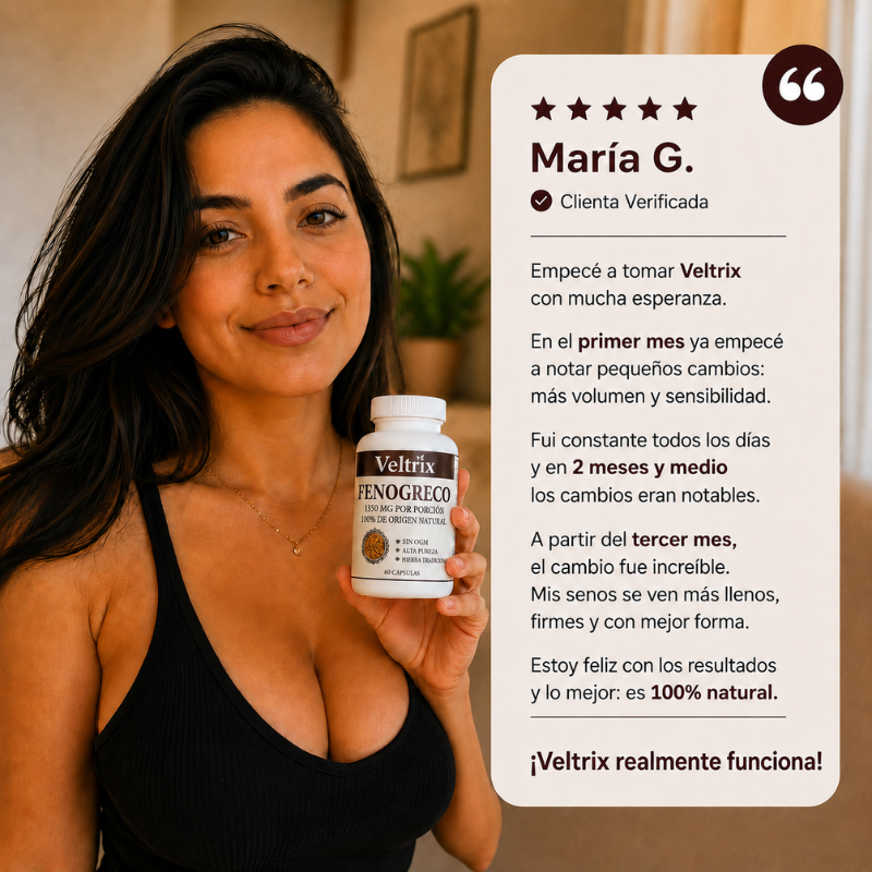 Veltrix™ Suplemento Para Senos Más Llenos y Firmes